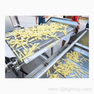 Automatic french fries production and freezing lines